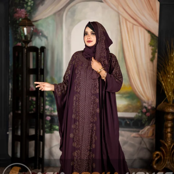 New 4-Part Ramisa Abaya Deep Kolija Colour